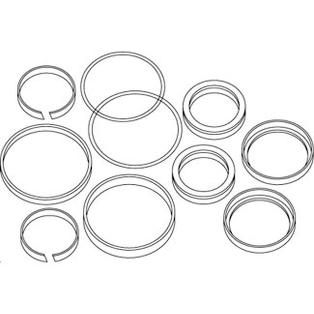 Power Steering Cylinder Seal Kit Fits Massey Ferguson 375 390 3443433M93
