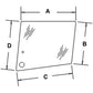 3476159M1-AIC Upper Cab Door Glass