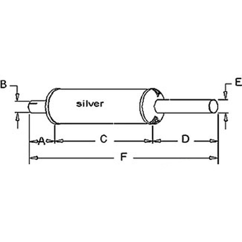 Black Muffler Fits IH Fits FARMALL 340 460 504 544 560 660 656 3514 3616