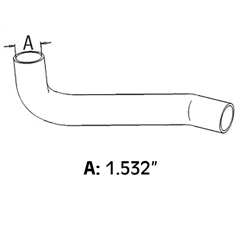 3599573M3 Bottom Radiator Hose Fits Massey Ferguson