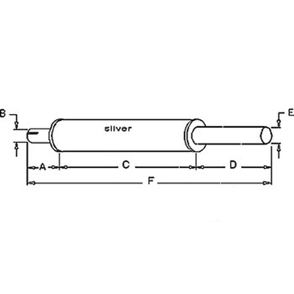 1717-3443 - Muffler Fits Case/International Harvester