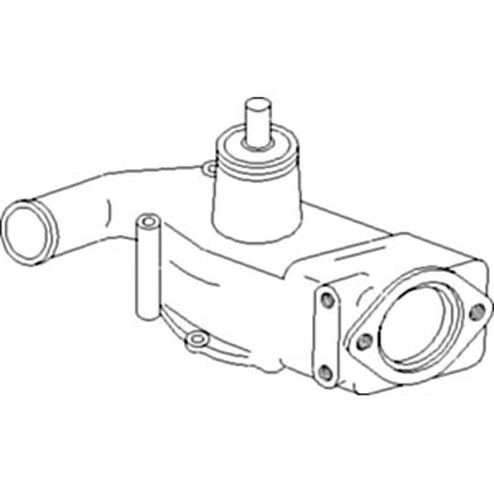 3641870M91-R Water Pump without Pulley Fits Massey Ferguson