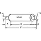 365966R91 Horizontal Muffler Fits International Harvester 300 350 504