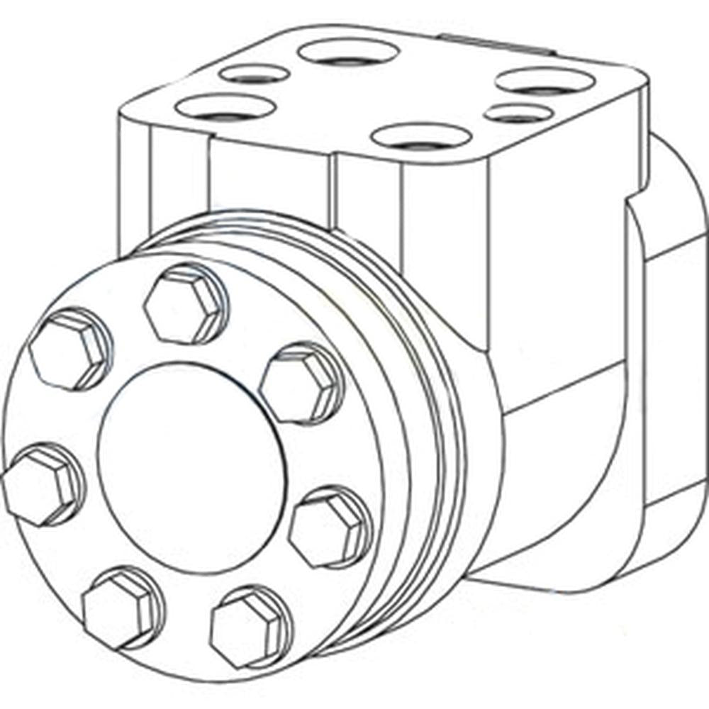 Steering Motor w/ Relief Valve Fits McCormick Replaces 366441A1