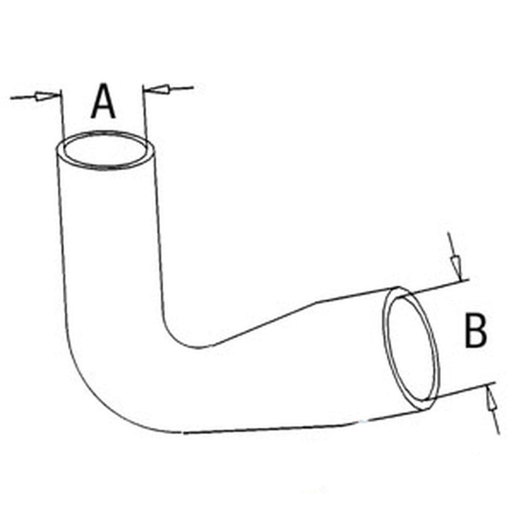 IHS4847-STR Upper Radiator Hose Fits John Deere