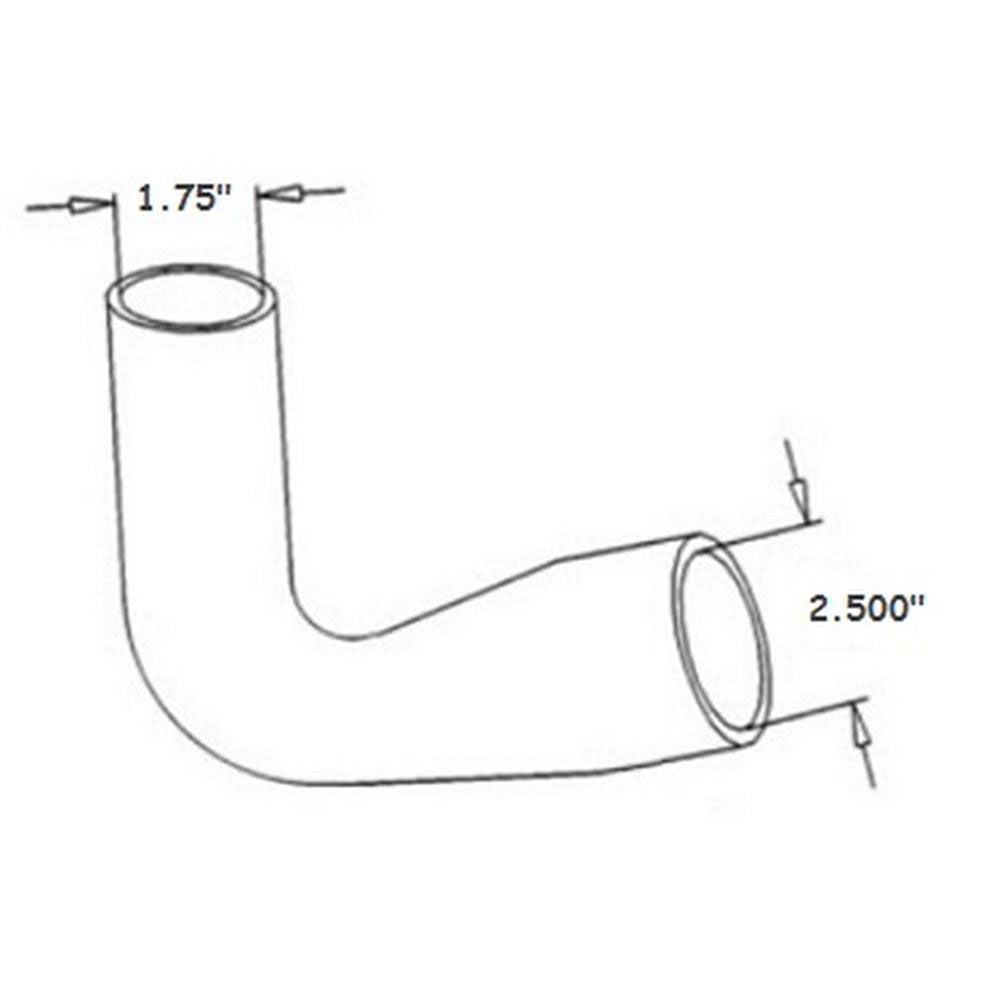 IHS4847-STR Upper Radiator Hose Fits International 340