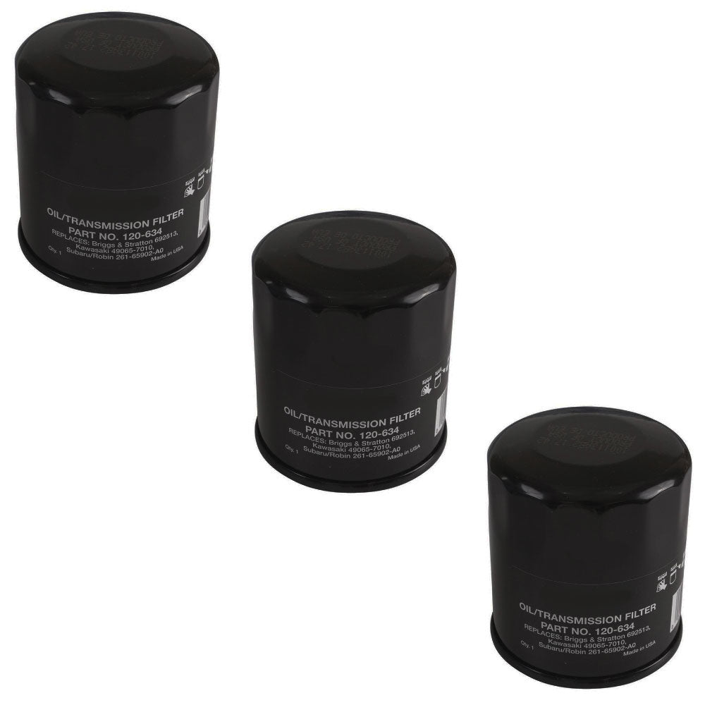 3PK Oil Filter for Club Car Cushman E-Z Go 3/4" Thread 2 11/16" OD 3" H