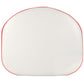 372759R92-17 - White & Red Bottom Cushion w/ Wood Base