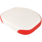 372759R92-17 - White & Red Bottom Cushion w/ Wood Base