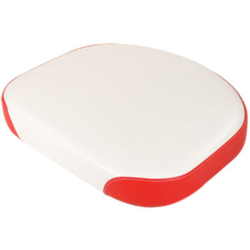 372759R91 White & Red Bottom Cushion w/ Wood Base Fits International