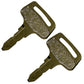 Qty 2: Ignition Key(s)
 Fits Kubota Replaces 37410-55150