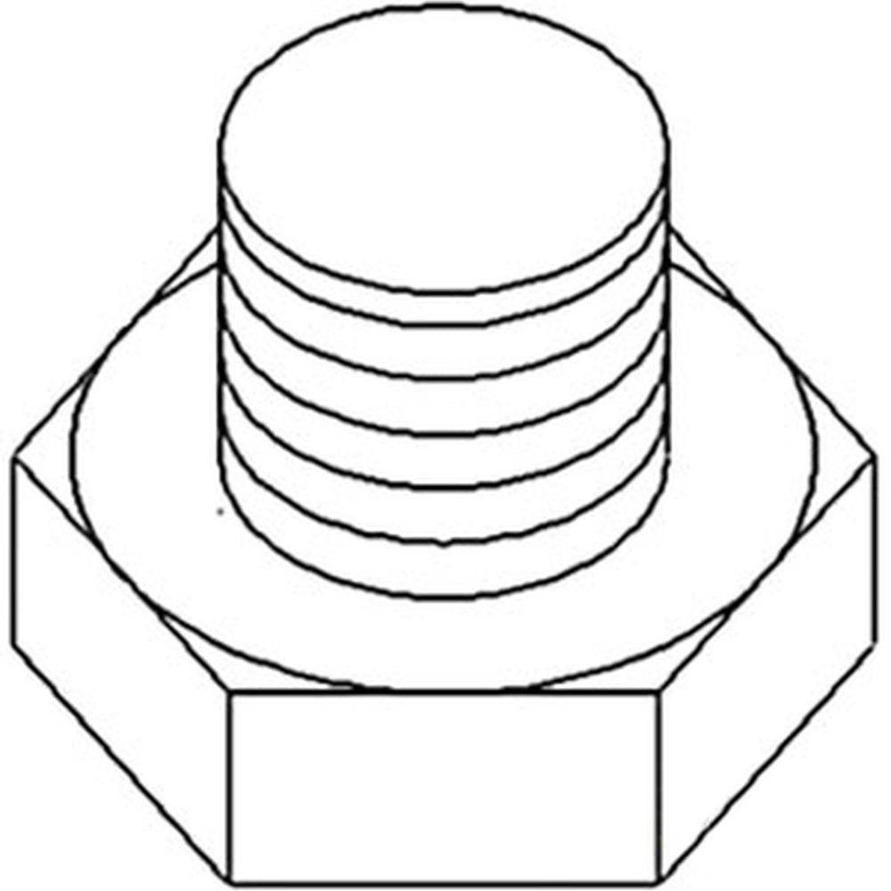 2487004 Oil Pan Drain Plug Fits Perkins