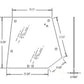 Tinted Rear Upper Glass Fits Massey Ferguson 4225 4235 4240 4243 4245 4253 4255