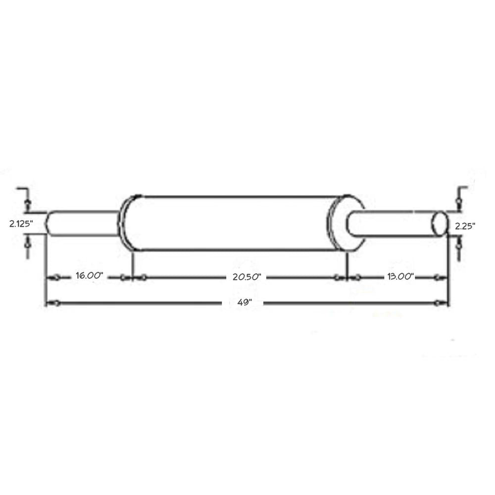 3821782V91 Muffler Fits Massey Ferguson