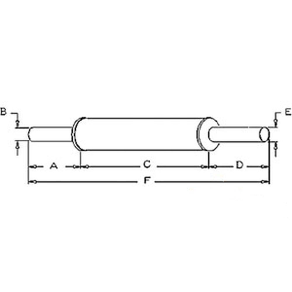 3821782V91 Muffler Fits Massey Ferguson