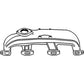 Gas Exhaust Manifold Fits International Replaces 368550R11