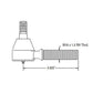 38440-44780 Tie Rod End Fits Kubota L185 - Replaces 32150-12600-A 32150-12601