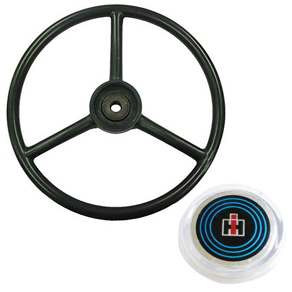 385734R1 Steering Wheel with "IH" Cap Fits International