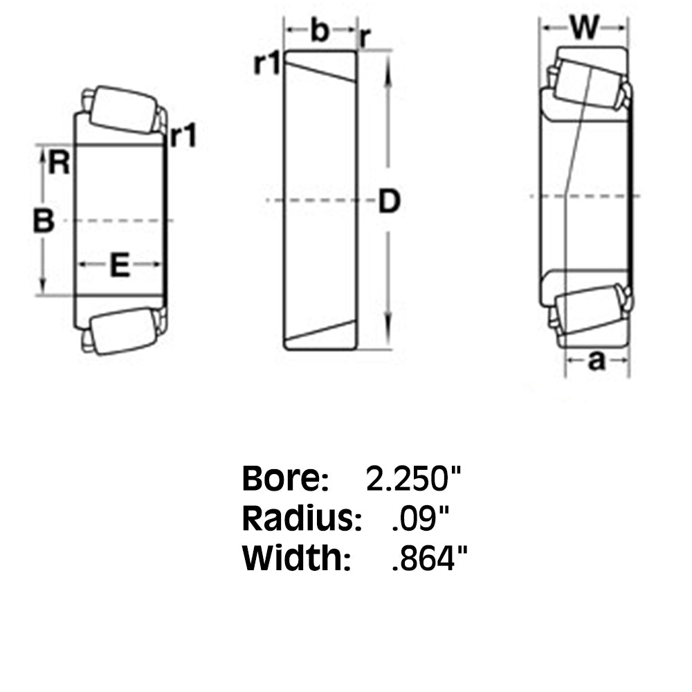Bearing JD8103 Fits White/Fits Oliver/Fits Minneapolis Moline Field Fits Boss
