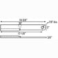 WP3900 CCW Rotary Cutter Blade Fits John Deere