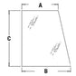 Right Hand Upper Door Glass Fits Case/International Harvester Replaces 394700A1