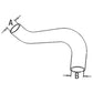 ABC4498 Lower Radiator Hose Fits International