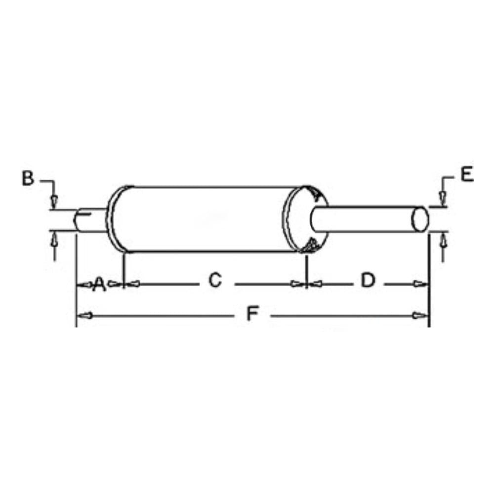 Muffler Fits Case/International Tractor 3414 - IH-11 381665R92 403825R1