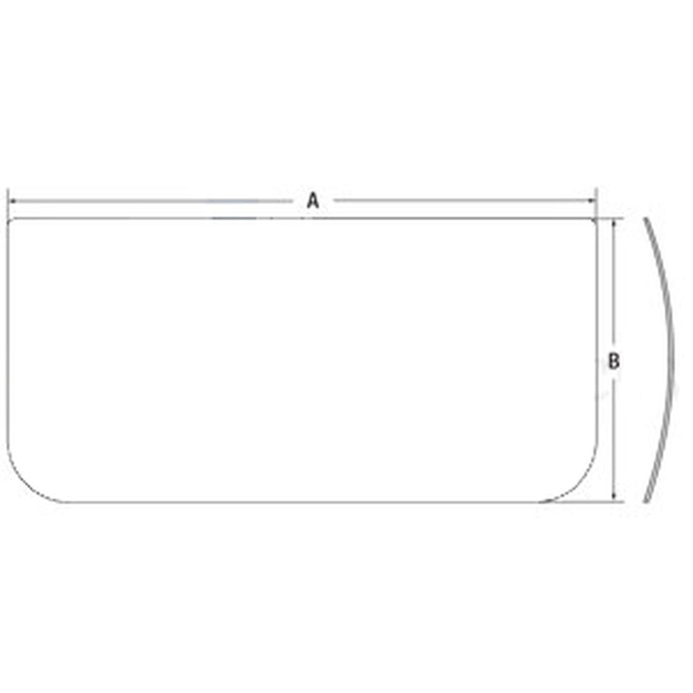 Cab Glass - Front Lower Fits John Deere 200CLC 230CLC 160C LC 120C fits Hitachi