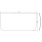 Lower Windshield Glass 4602563R Fits John Deere 120C 160C 160CLC 180 180CW