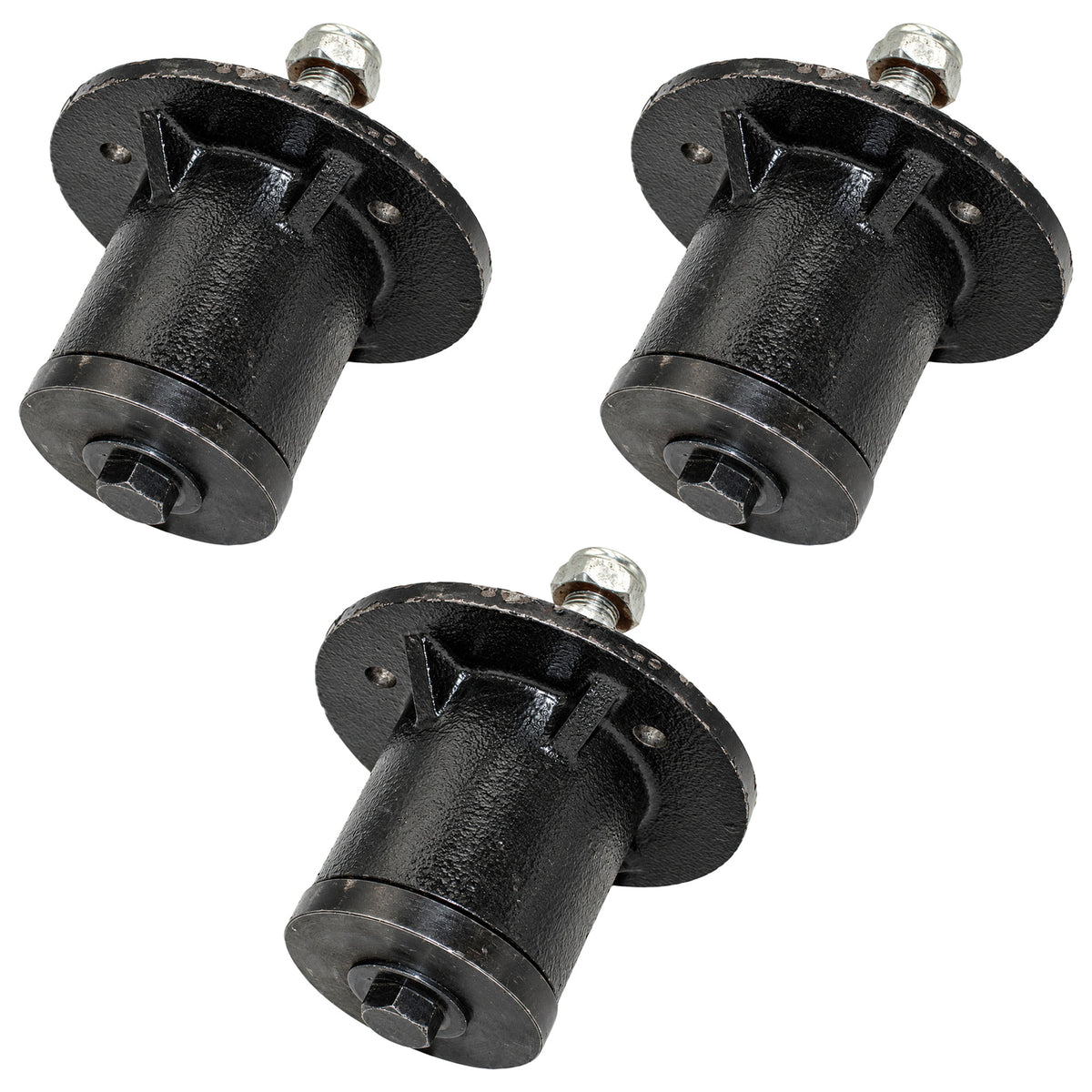 502303-NOPULLEY-AIC Mower Deck Spindle Set without Pulley (3 Pack)