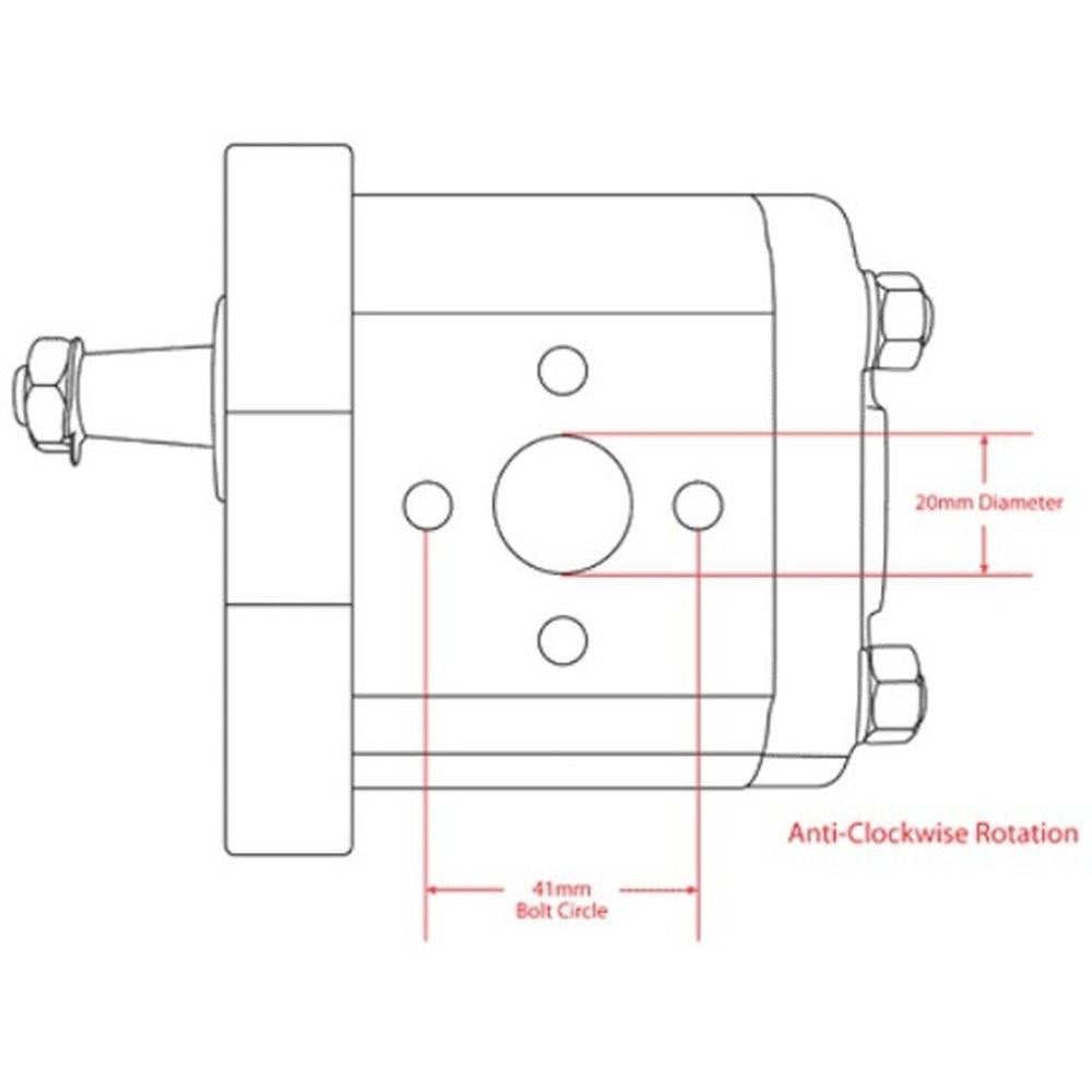 Hydraulic Pump Fits Farmall Replaces 2040333