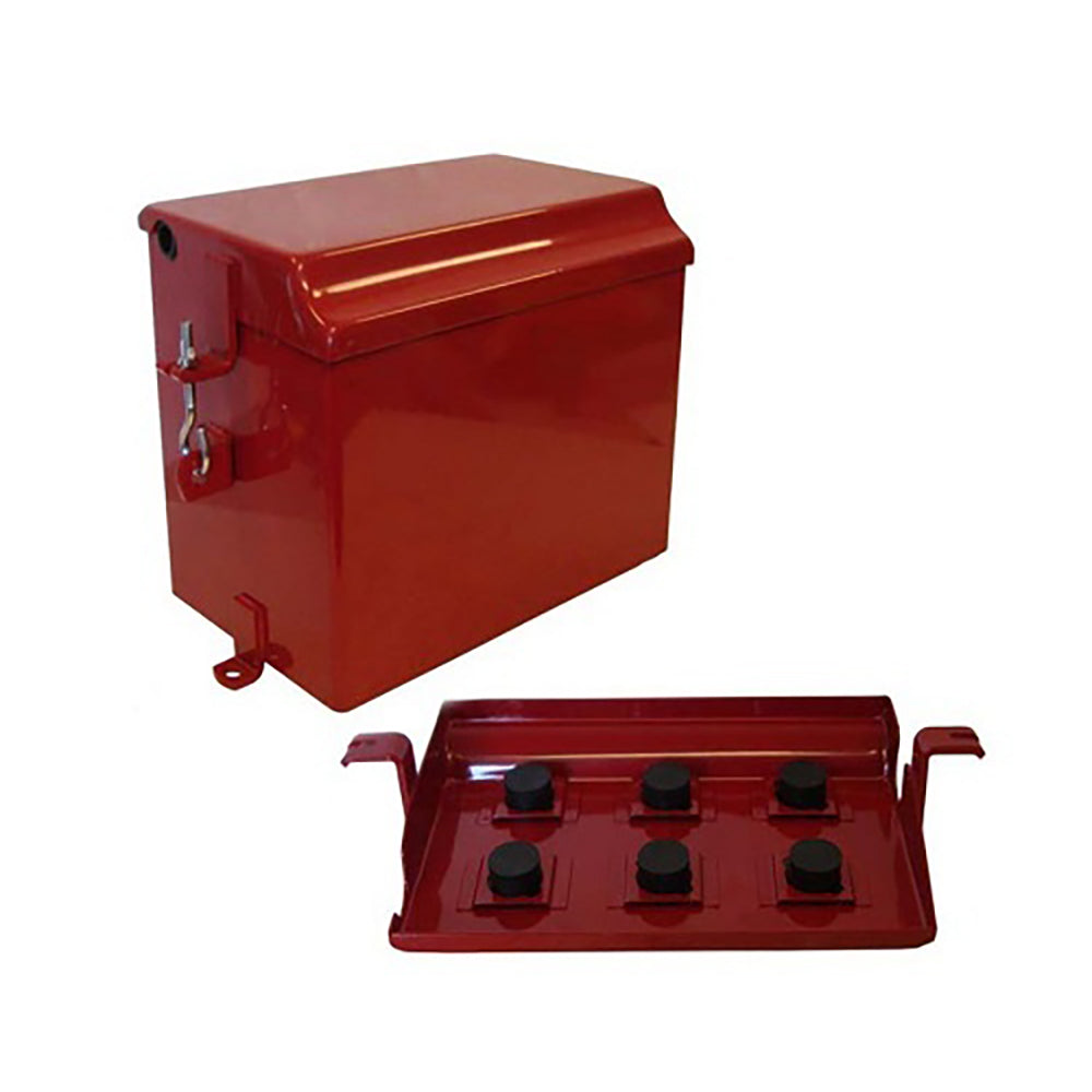 Tractor painted battery box to fit Deluxe Fits FARMALL IH Super M MD MV W6 WD