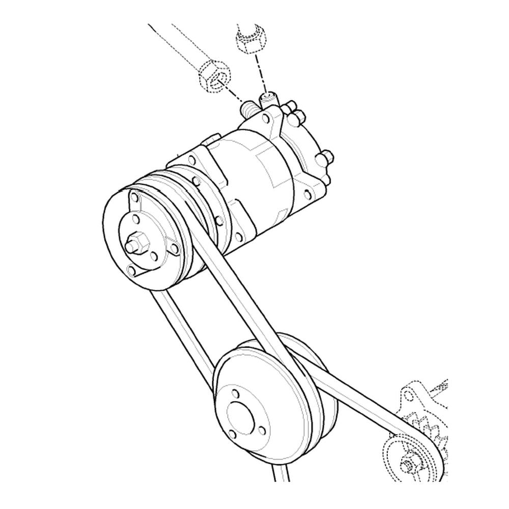 WN-5176185-PEX Air Conditioner, Compressor Fits International/CaseIH JX1060C