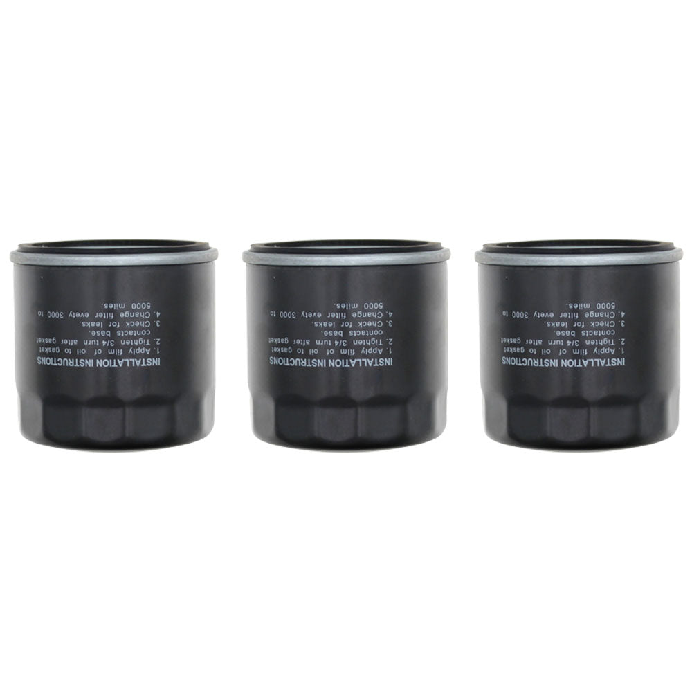 3-Oil Filters Fits Bobcat 632 722 440B 6652366 Fits CAT 220-1523 247B CB14