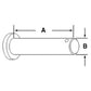 522246R1 Front / Rear Yoke Pin Fits Case-IH Tractor Models 1066 1086 +