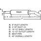 523394M1 523394M95 40" Overall L Muffler Fits Massey Ferguson Tractor 165 175 18