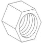 Differential Lock Nut, Pinion Shaft 532956M1 Fits Massey Ferguson 3596252M1
