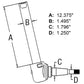Universal Spindle Fits 165 175 255 265 275 532966M92 532966M92-A