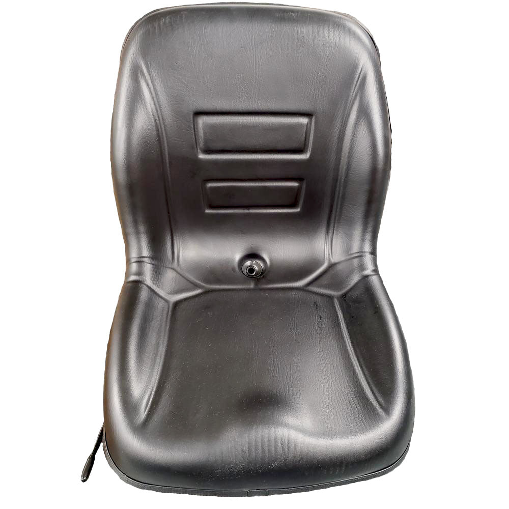 Universal Forklift High Back Seat with Adjustable Rails Black Vinyl