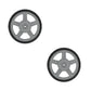 581010302 Qty 2: Plastic Mower Wheels Fits Poulan