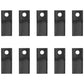 Qty 10: Left Hand Disc Mower Blade Fits Lely Replaces 58699_x10