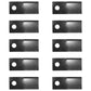 10242975 Qty 10: Left Hand Disc Mower Blade Fits Massey Ferguson 127