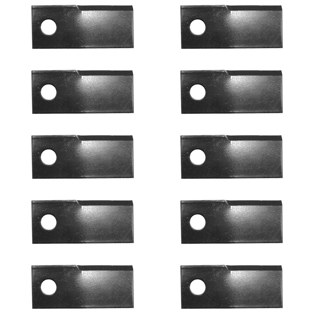 10242975 Qty 10: Left Hand Disc Mower Blade Fits Massey Ferguson 127