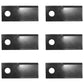 58699_x6 Qty 6: Left Hand Disc Mower Blade Fits Lely 165 205 240 280 320