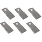 58700_x6 Qty 6: Right Hand Disc Mower Blade Fits Case 306 307 308 3204 3205 3206