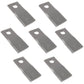58700_x7 Qty 7: Right Hand Disc Mower Blade Fits Lely 165 205 240 280 320