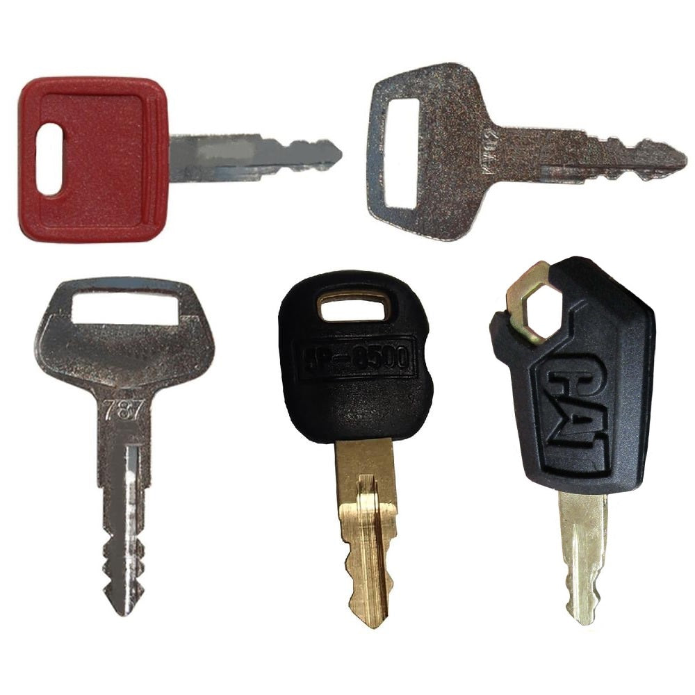AT147803 5 pc Heavy Equipment Key Set Fits John Deere
