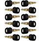 0310-072 Qty. 12: Key(s) - Old Style Fits Caterpillar 10 10-20B 10-20WB 10B 10C