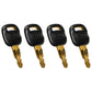 Qty. 4: Key(s) - Old Style Fits ASV Replaces 0310-072