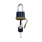 (5) Heavy Duty Weatherproof Padlocks with (2)Keys Rubber Sealed Fuel Cap Lock